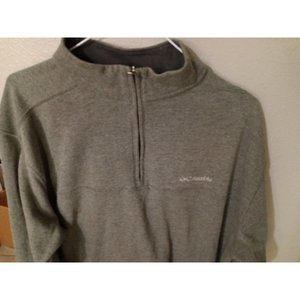 Columbia Mens Pullover Long Sleeve Sweatshirt XL Gray 1/4 Zip